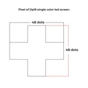 P16 programmable green single-color LED pharmacy cross - Outdoor