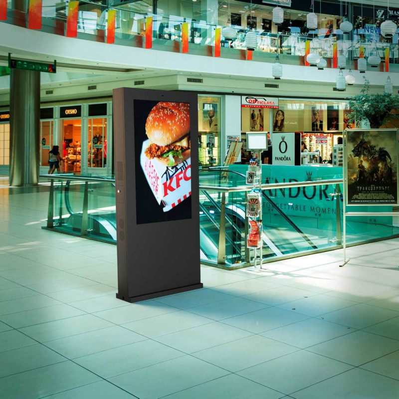 Outdoor Advertising Totem - LCD Full HD 55" - Touch / Non-touch - Android