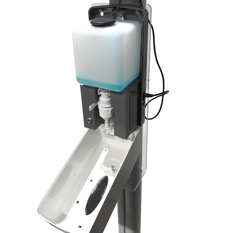 21.5" LCD advertising display with automatic gel dispenser