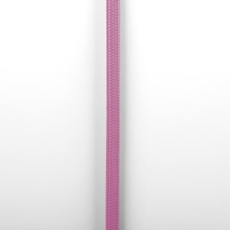 Round cotton coated electric cable Pink