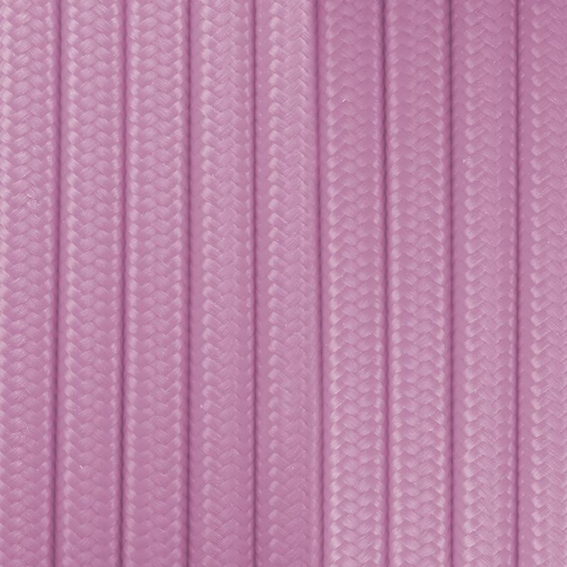 Round cotton coated electric cable Pink
