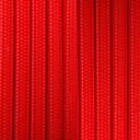 Round cotton coated power cable Red