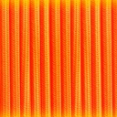 Round cotton coated power cable Citrus Orange