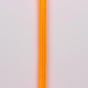 Round cotton coated power cable Citrus Orange