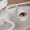 Ceiling lamp with wood effect lampshade "AGUDES" - 3xE27