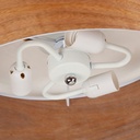 Ceiling lamp with wood effect lampshade "AGUDES" - 3xE27