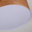 Ceiling lamp with wood effect lampshade "AGUDES" - 3xE27