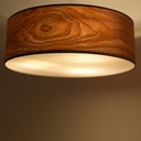 Ceiling lamp with wood effect lampshade "AGUDES" - 3xE27