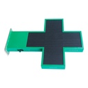 Programmable green monocolor LED pharmacy cross P10 - Outdoor - 96x96cm