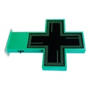 Programmable green monocolor LED pharmacy cross P10 - Outdoor - 96x96cm