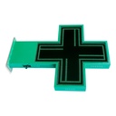 Programmable green monocolor LED pharmacy cross P10 - Outdoor - 96x96cm