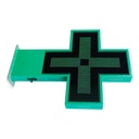 Programmable green monocolor LED pharmacy cross P10 - Outdoor - 96x96cm