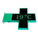 Programmable green monocolor LED pharmacy cross P10 - Outdoor - 96x96cm