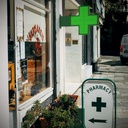 Programmable green monocolor LED pharmacy cross P10 - Outdoor - 96x96cm