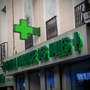 Programmable green monocolor LED pharmacy cross P10 - Outdoor - 96x96cm