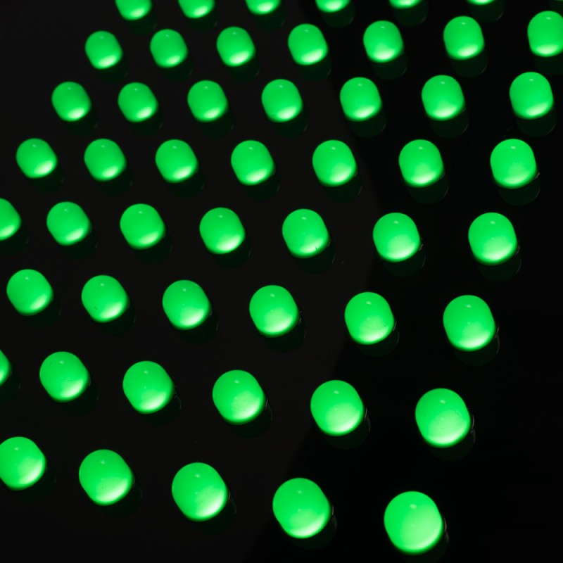 Green single color LED pharmacy cross - 60x60cm - Single sided - IP20