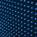 Blue monocolor Veterinary LED cross - 50x50cm - Double sided - Outdoor