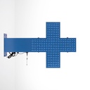 Blue monocolor Veterinary LED cross - 50x50cm - Double sided - Outdoor