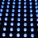 Veterinary Cross LED blue monocolor - 60x60cm - Single sided - IP20