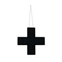Veterinary Cross LED blue monocolor - 60x60cm - Single sided - IP20