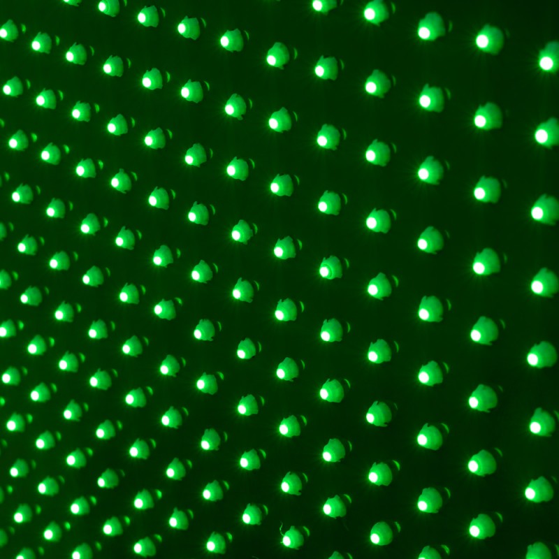 Green monocolor pharmacy LED cross - 50x50cm - Double sided - Outdoor