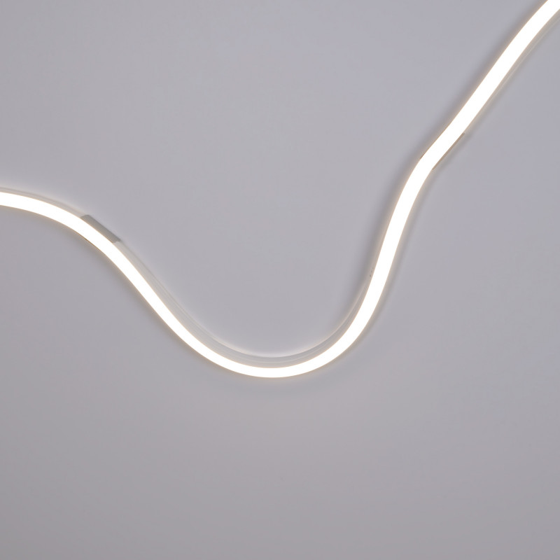 Single color LED Neon Flex - 24V DC - 10x10mm - 5 meters - Complete kit - IP67 - 10W/m