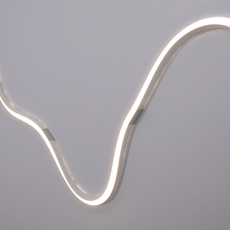 Single color LED Neon Flex - 24V DC - 10x10mm - 5 meters - Complete kit - IP67 - 10W/m