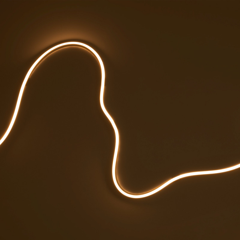 Single color LED Neon Flex - 24V DC - 10x10mm - 5 meters - Complete kit - IP67 - 10W/m