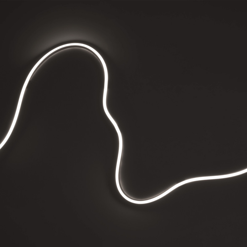 Single color LED Neon Flex - 24V DC - 10x10mm - 5 meters - Complete kit - IP67 - 10W/m