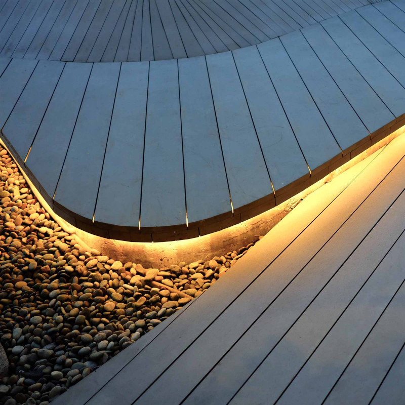 Single color LED Neon Flex - 24V DC - 10x10mm - 5 meters - Complete kit - IP67 - 10W/m
