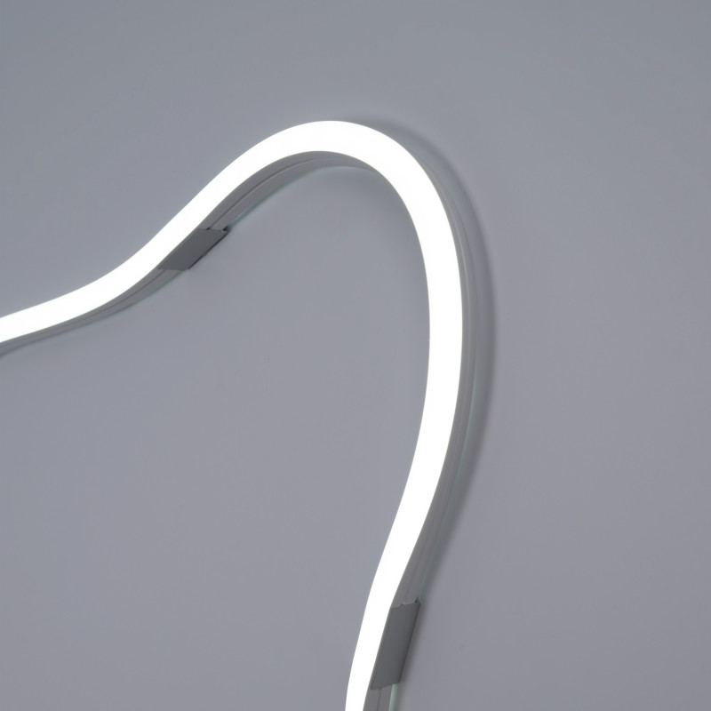 Single color LED Neon Flex - 24V DC - 10x10mm - 5 meters - Complete kit - IP67 - 10W/m