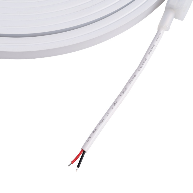 Single color LED Neon Flex - 24V DC - 10x10mm - 5 meters - Complete kit - IP67 - 10W/m