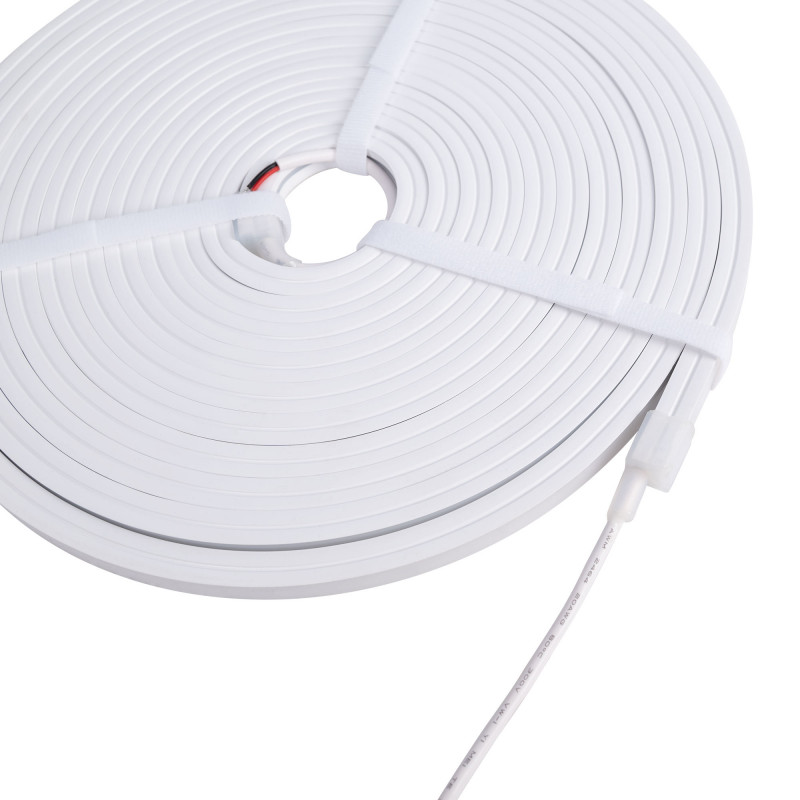 Single color LED Neon Flex - 24V DC - 10x10mm - 5 meters - Complete kit - IP67 - 10W/m
