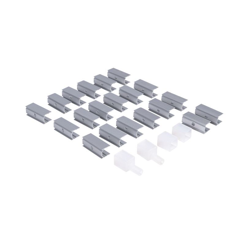 Single color LED Neon Flex - 24V DC - 10x10mm - 5 meters - Complete kit - IP67 - 10W/m