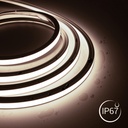 Single color LED Neon Flex - 24V DC - 10x10mm - 5 meters - Complete kit - IP67 - 10W/m