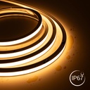 Single color LED Neon Flex - 24V DC - 10x10mm - 5 meters - Complete kit - IP67 - 10W/m