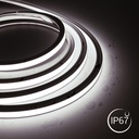 Single color LED Neon Flex - 24V DC - 10x10mm - 5 meters - Complete kit - IP67 - 10W/m