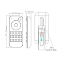 RGB + CCT LED Remote control - 1 zone / 2 scenes - SK-RT5-N - Skydance