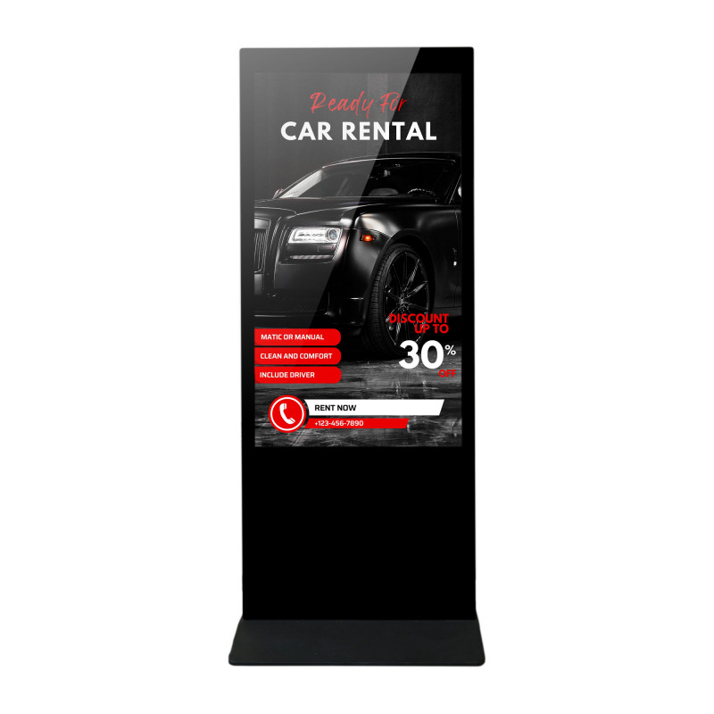 Indoor advertising totem - Full HD 55" LCD - Touch / Non touch screen - Android