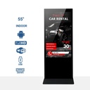Indoor advertising totem - Full HD 55" LCD - Touch / Non touch screen - Android