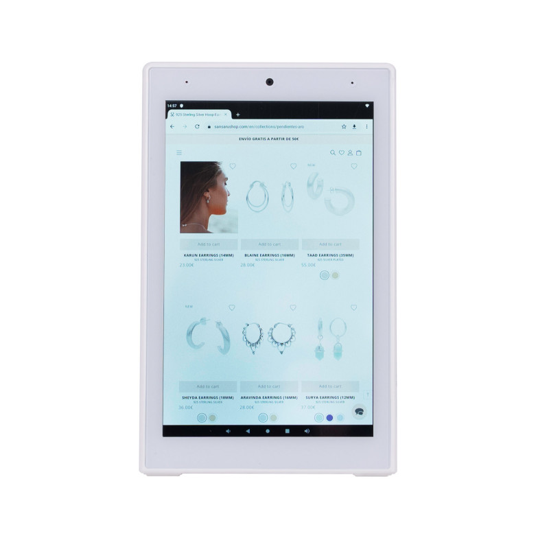LCD Tabletop Advertising Display with camera - 10.1'' - Touchscreen - Android 11