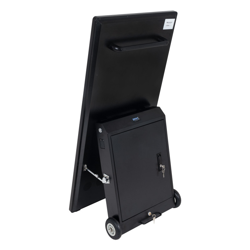 43'' Portable Outdoor Advertising Display - Full HD LCD - Wheeled and Battery Operated