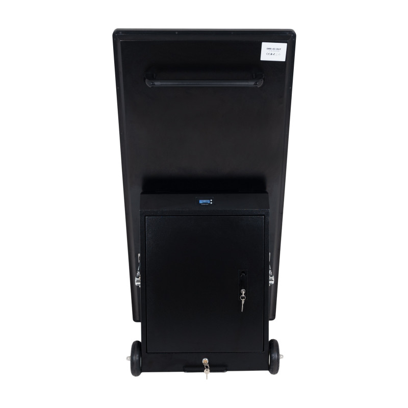 43'' Portable Outdoor Advertising Display - Full HD LCD - Wheeled and Battery Operated