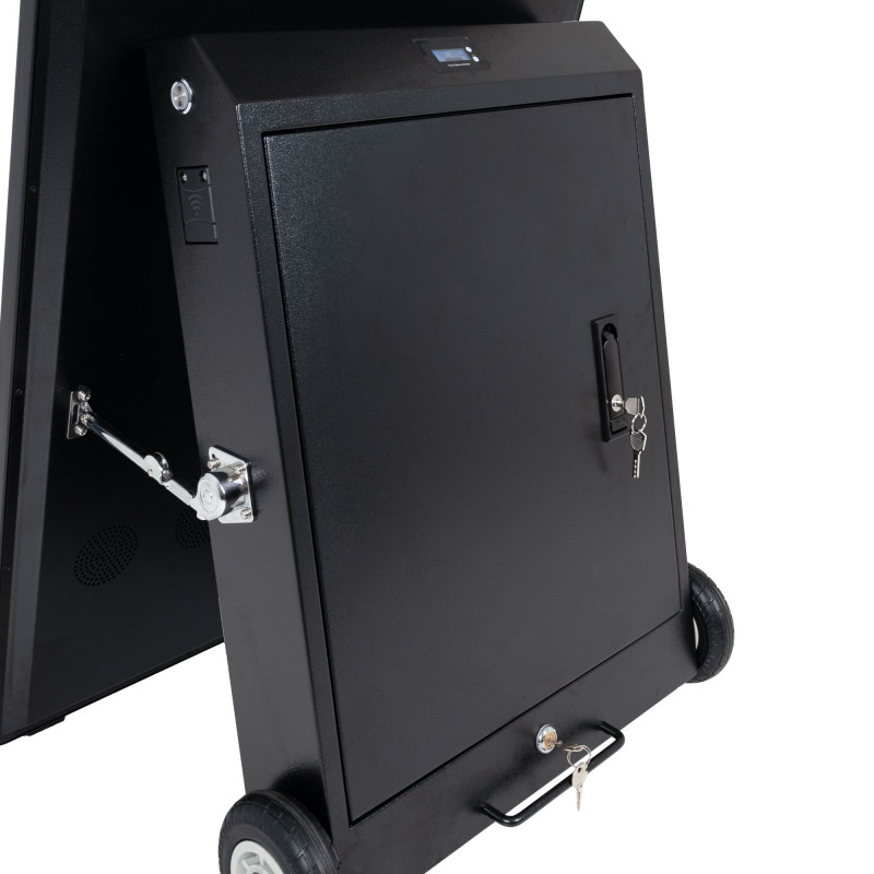 43'' Portable Outdoor Advertising Display - Full HD LCD - Wheeled and Battery Operated