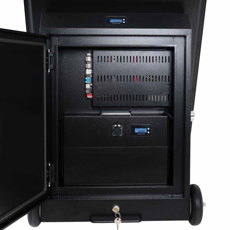 43'' Portable Outdoor Advertising Display - Full HD LCD - Wheeled and Battery Operated