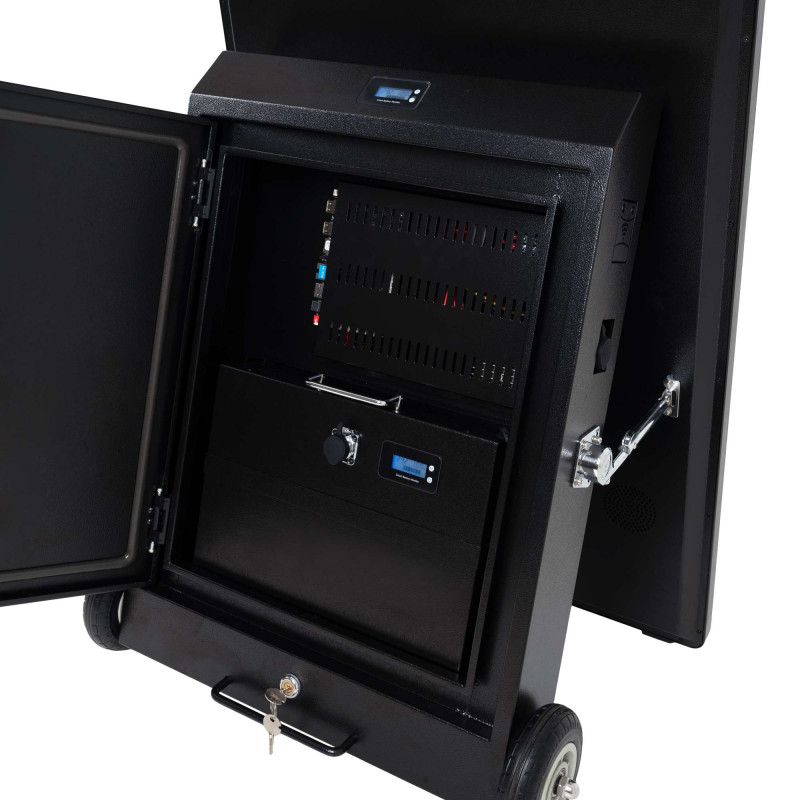 43'' Portable Outdoor Advertising Display - Full HD LCD - Wheeled and Battery Operated