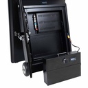 43'' Portable Outdoor Advertising Display - Full HD LCD - Wheeled and Battery Operated