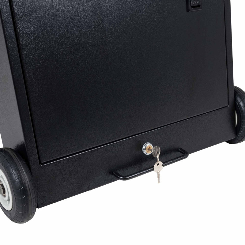 43'' Portable Outdoor Advertising Display - Full HD LCD - Wheeled and Battery Operated