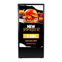 43'' Portable Outdoor Advertising Display - Full HD LCD - Wheeled and Battery Operated