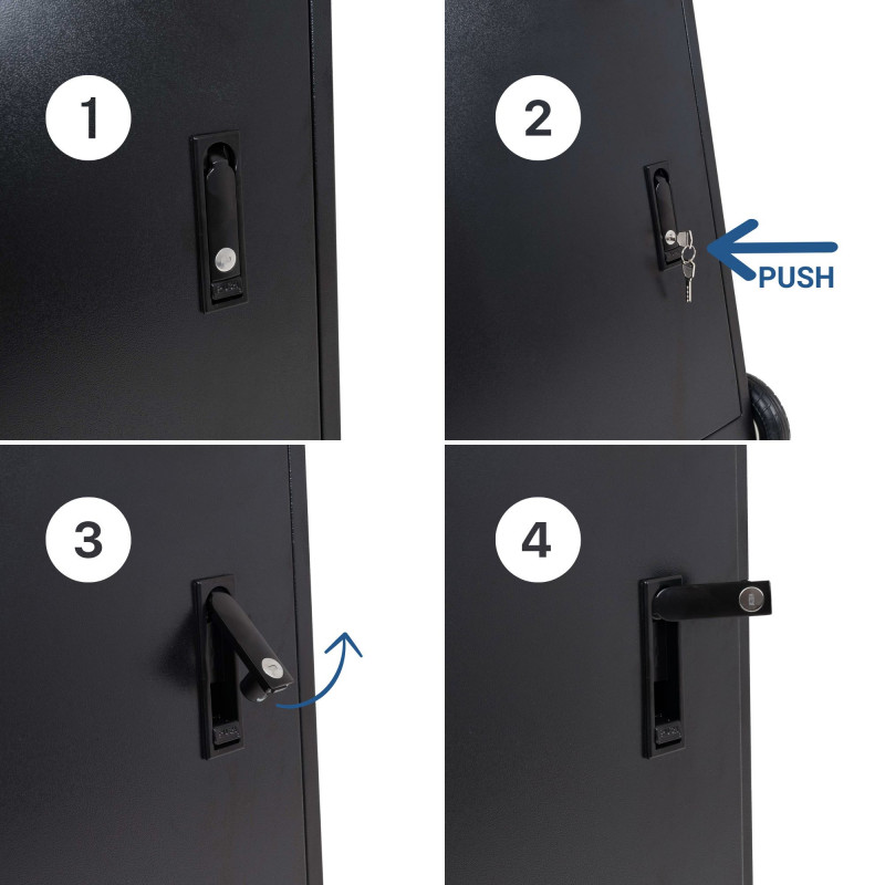 43'' Portable Outdoor Advertising Display - Full HD LCD - Wheeled and Battery Operated